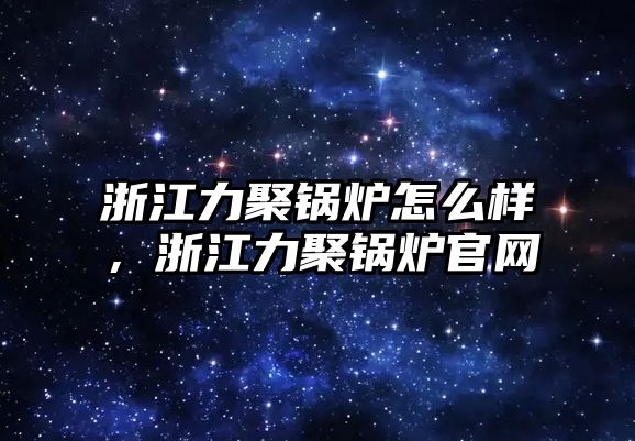 浙江力聚鍋爐怎么樣，浙江力聚鍋爐官網