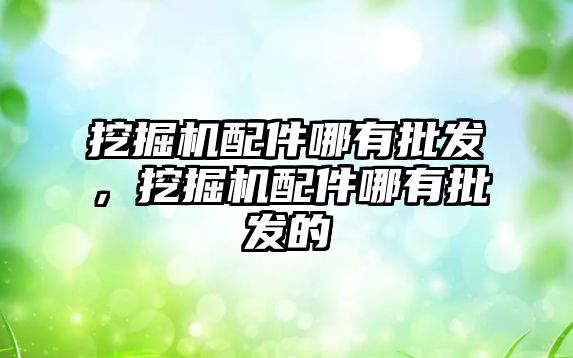 挖掘機配件哪有批發(fā)，挖掘機配件哪有批發(fā)的