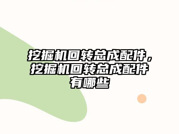 挖掘機回轉(zhuǎn)總成配件，挖掘機回轉(zhuǎn)總成配件有哪些