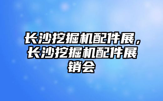 長沙挖掘機配件展，長沙挖掘機配件展銷會