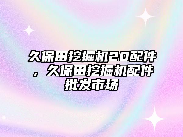 久保田挖掘機20配件，久保田挖掘機配件批發(fā)市場