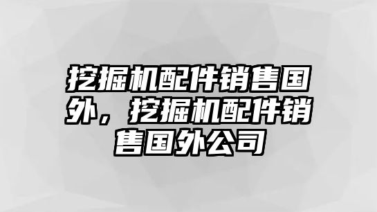 挖掘機(jī)配件銷售國(guó)外，挖掘機(jī)配件銷售國(guó)外公司