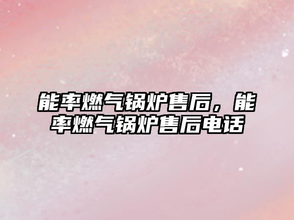 能率燃氣鍋爐售后，能率燃氣鍋爐售后電話