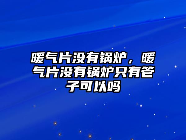 暖氣片沒有鍋爐，暖氣片沒有鍋爐只有管子可以嗎