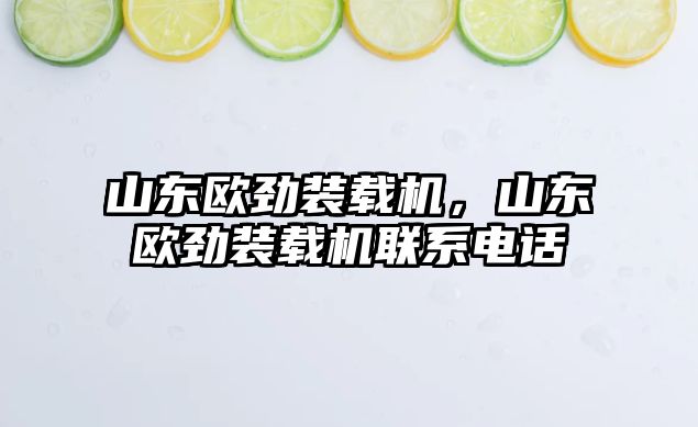 山東歐勁裝載機(jī)，山東歐勁裝載機(jī)聯(lián)系電話