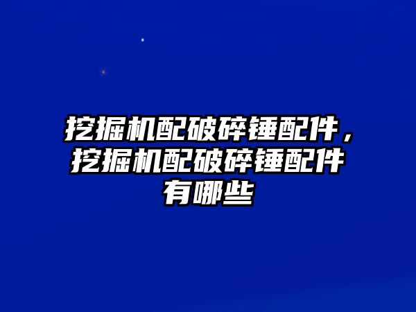 挖掘機(jī)配破碎錘配件，挖掘機(jī)配破碎錘配件有哪些