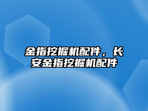 金指挖掘機配件，長安金指挖掘機配件