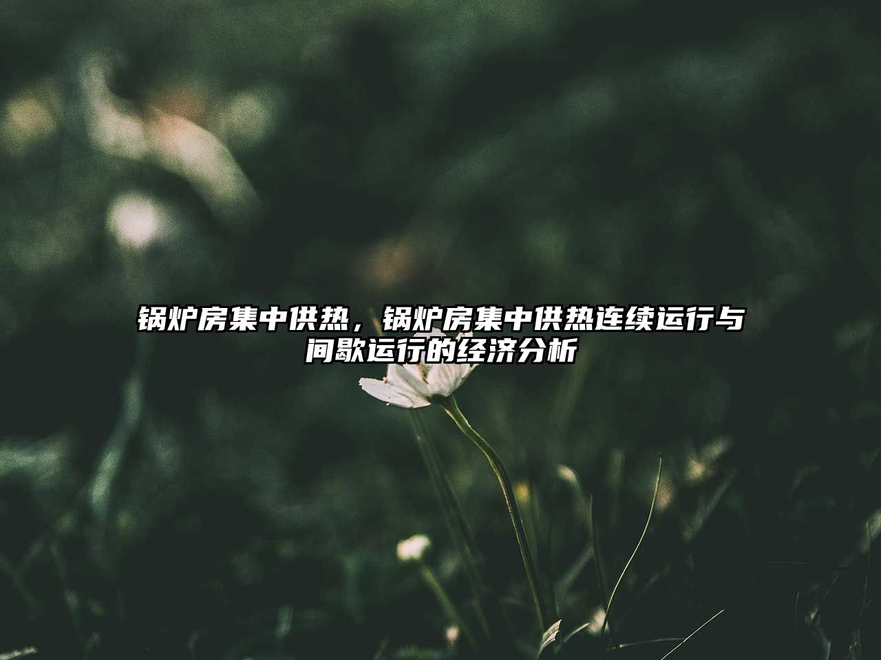 鍋爐房集中供熱，鍋爐房集中供熱連續(xù)運行與間歇運行的經(jīng)濟分析