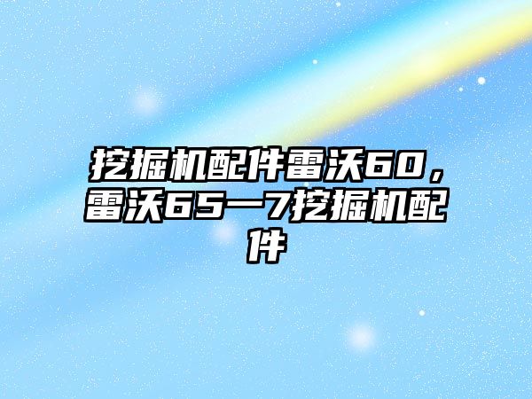 挖掘機(jī)配件雷沃60，雷沃65一7挖掘機(jī)配件