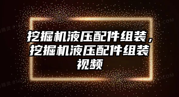 挖掘機液壓配件組裝，挖掘機液壓配件組裝視頻