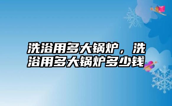 洗浴用多大鍋爐，洗浴用多大鍋爐多少錢