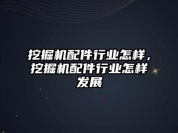 挖掘機配件行業(yè)怎樣，挖掘機配件行業(yè)怎樣發(fā)展