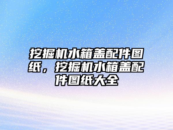 挖掘機水箱蓋配件圖紙，挖掘機水箱蓋配件圖紙大全