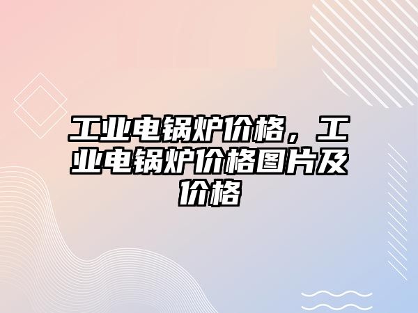 工業(yè)電鍋爐價格，工業(yè)電鍋爐價格圖片及價格