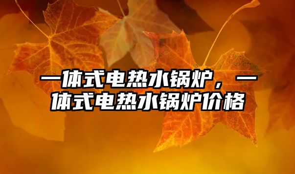 一體式電熱水鍋爐，一體式電熱水鍋爐價格