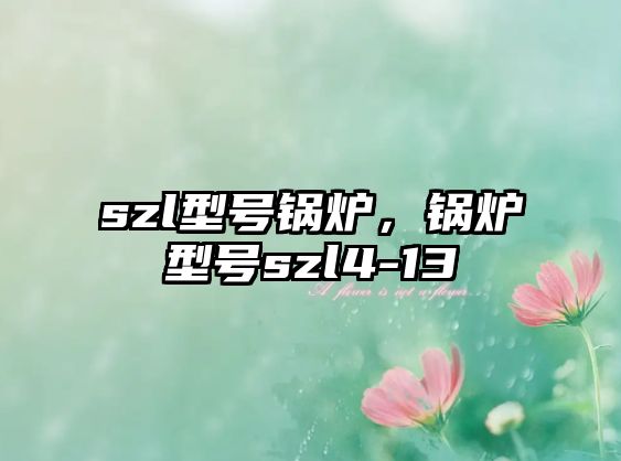 szl型號鍋爐，鍋爐型號szl4-13