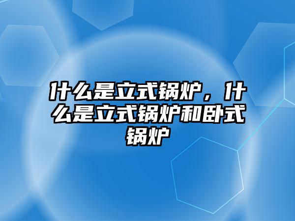 什么是立式鍋爐，什么是立式鍋爐和臥式鍋爐