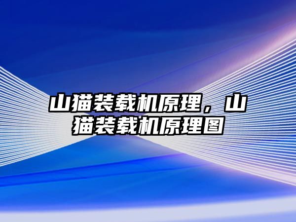 山貓裝載機原理，山貓裝載機原理圖