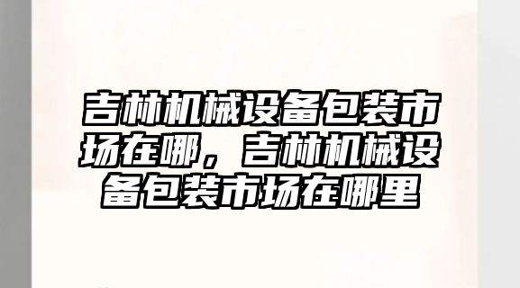 吉林機械設(shè)備包裝市場在哪，吉林機械設(shè)備包裝市場在哪里