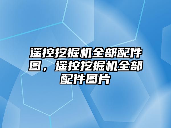 遙控挖掘機全部配件圖，遙控挖掘機全部配件圖片