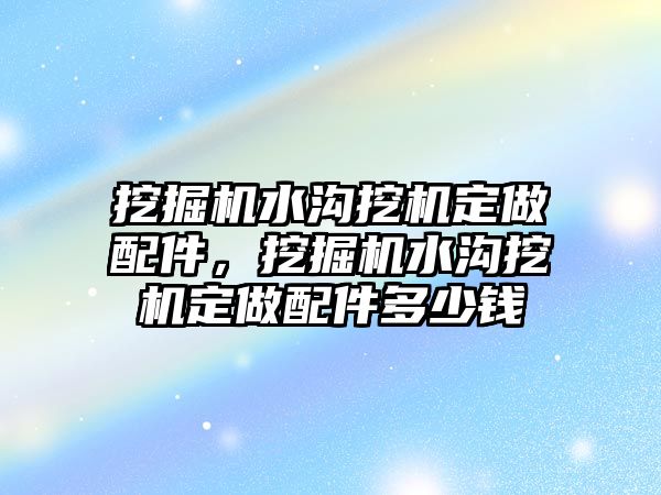 挖掘機(jī)水溝挖機(jī)定做配件，挖掘機(jī)水溝挖機(jī)定做配件多少錢(qián)