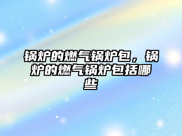 鍋爐的燃?xì)忮仩t包，鍋爐的燃?xì)忮仩t包括哪些