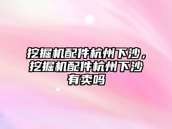 挖掘機配件杭州下沙，挖掘機配件杭州下沙有賣嗎