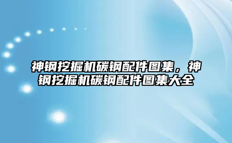 神鋼挖掘機碳鋼配件圖集，神鋼挖掘機碳鋼配件圖集大全