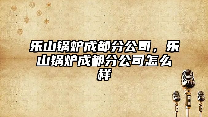 樂(lè)山鍋爐成都分公司，樂(lè)山鍋爐成都分公司怎么樣