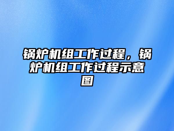 鍋爐機(jī)組工作過程，鍋爐機(jī)組工作過程示意圖