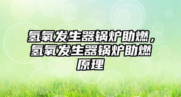 氫氧發(fā)生器鍋爐助燃，氫氧發(fā)生器鍋爐助燃原理