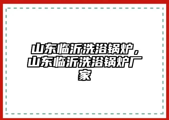 山東臨沂洗浴鍋爐，山東臨沂洗浴鍋爐廠家