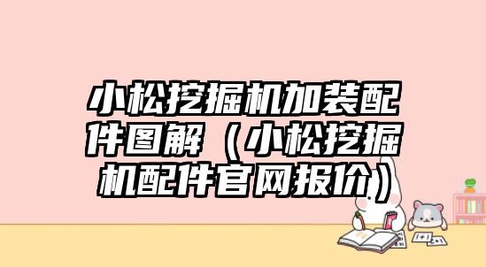 小松挖掘機加裝配件圖解（小松挖掘機配件官網(wǎng)報價）