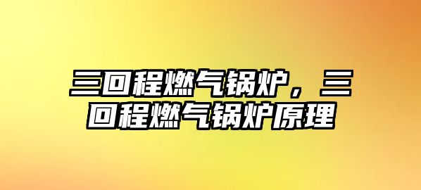 三回程燃氣鍋爐，三回程燃氣鍋爐原理