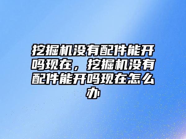 挖掘機沒有配件能開嗎現(xiàn)在，挖掘機沒有配件能開嗎現(xiàn)在怎么辦