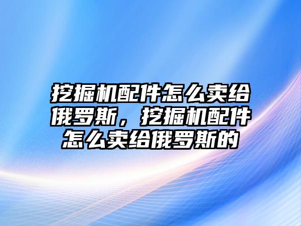 挖掘機(jī)配件怎么賣給俄羅斯，挖掘機(jī)配件怎么賣給俄羅斯的