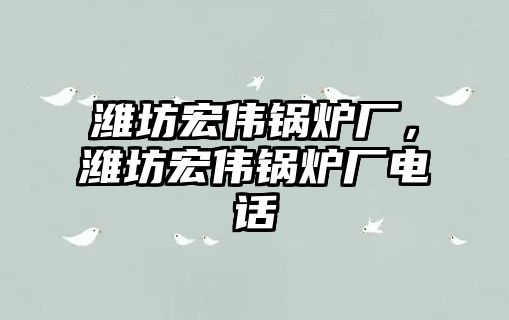 濰坊宏偉鍋爐廠，濰坊宏偉鍋爐廠電話