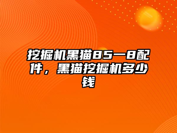 挖掘機黑貓85一8配件，黑貓挖掘機多少錢