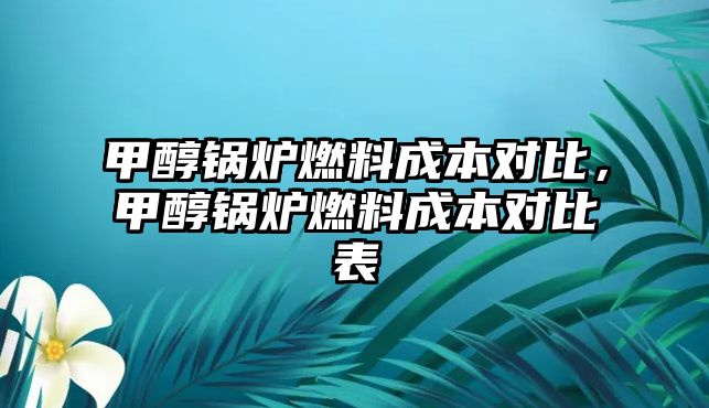 甲醇鍋爐燃料成本對(duì)比，甲醇鍋爐燃料成本對(duì)比表