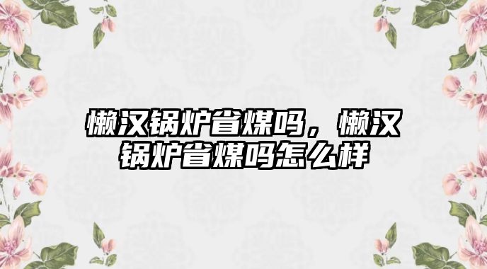 懶漢鍋爐省煤嗎，懶漢鍋爐省煤嗎怎么樣