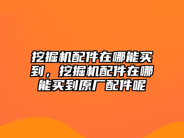 挖掘機配件在哪能買到，挖掘機配件在哪能買到原廠配件呢