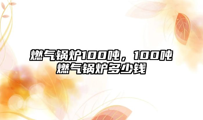 燃?xì)忮仩t100噸，100噸燃?xì)忮仩t多少錢(qián)