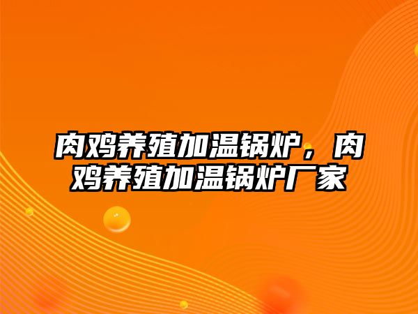 肉雞養(yǎng)殖加溫鍋爐，肉雞養(yǎng)殖加溫鍋爐廠家