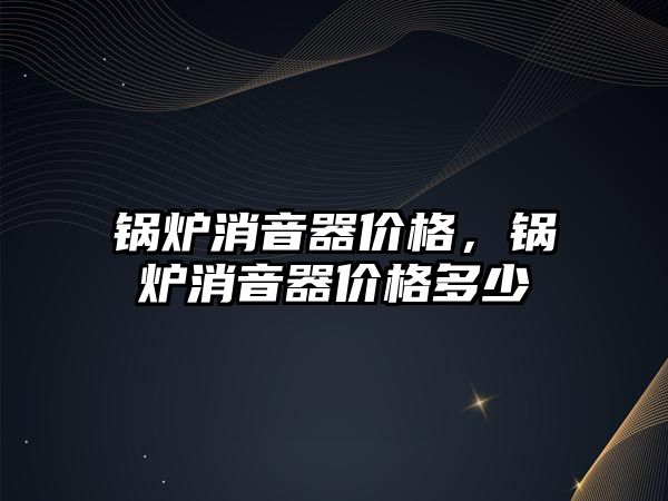 鍋爐消音器價格，鍋爐消音器價格多少