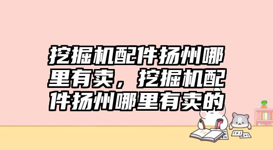 挖掘機(jī)配件揚(yáng)州哪里有賣，挖掘機(jī)配件揚(yáng)州哪里有賣的