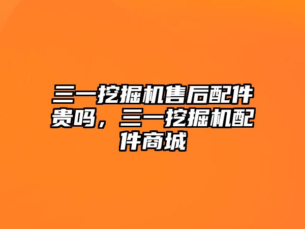 三一挖掘機(jī)售后配件貴嗎，三一挖掘機(jī)配件商城