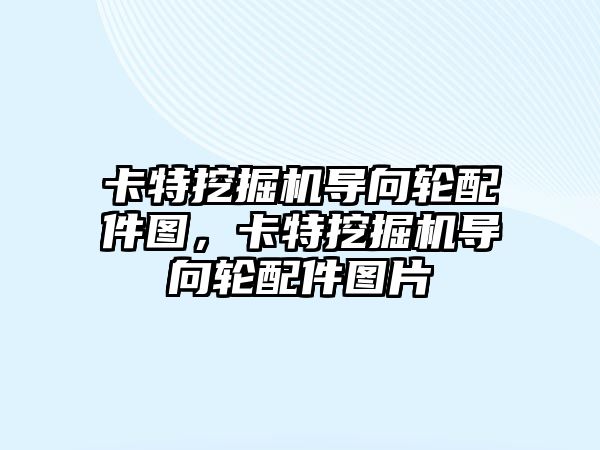 卡特挖掘機導(dǎo)向輪配件圖，卡特挖掘機導(dǎo)向輪配件圖片