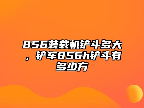 856裝載機(jī)鏟斗多大，鏟車856h鏟斗有多少方