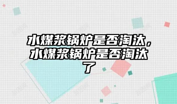 水煤漿鍋爐是否淘汰，水煤漿鍋爐是否淘汰了