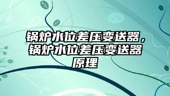 鍋爐水位差壓變送器，鍋爐水位差壓變送器原理